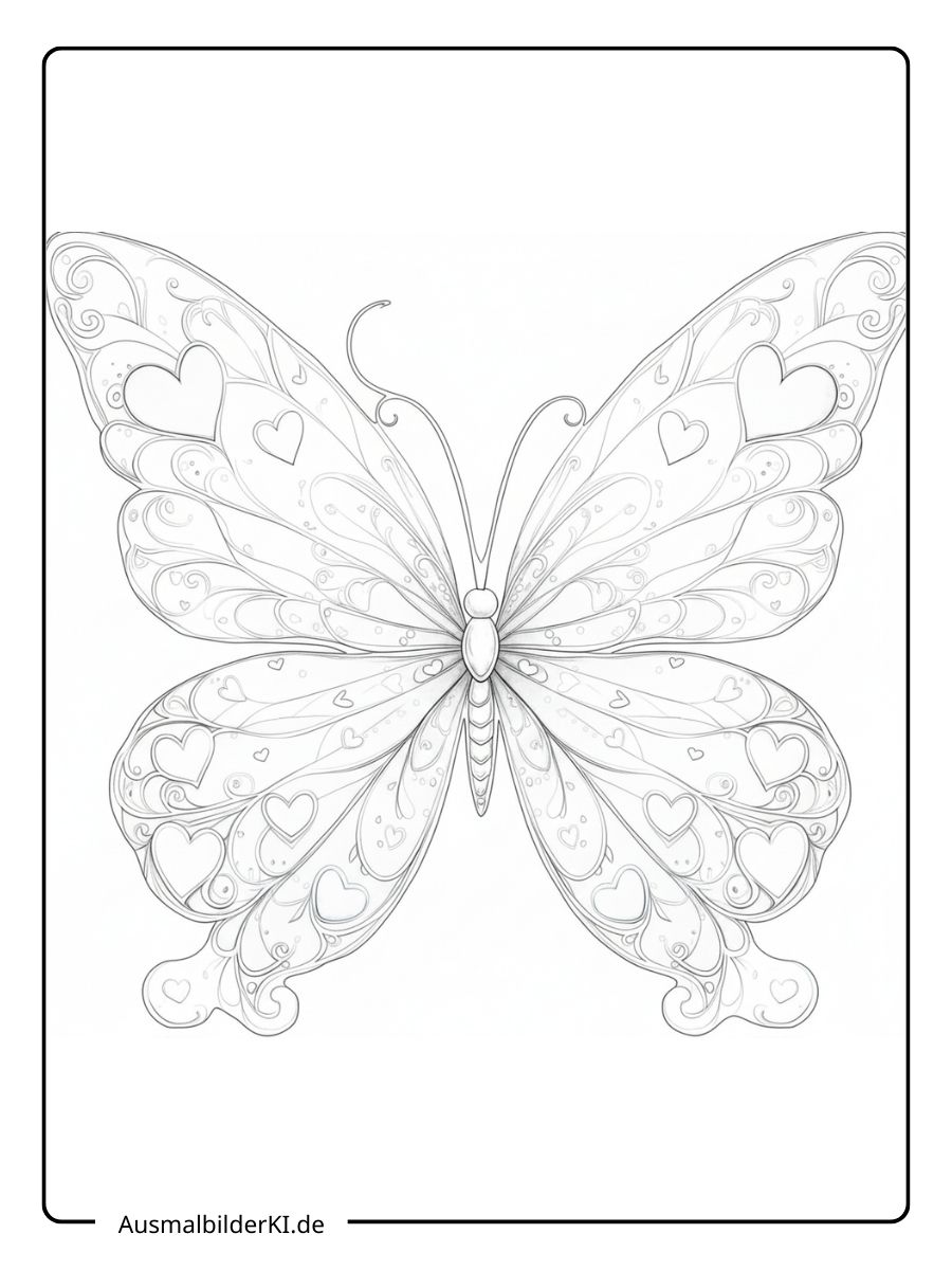 Schmetterling Ausmalbild (10)