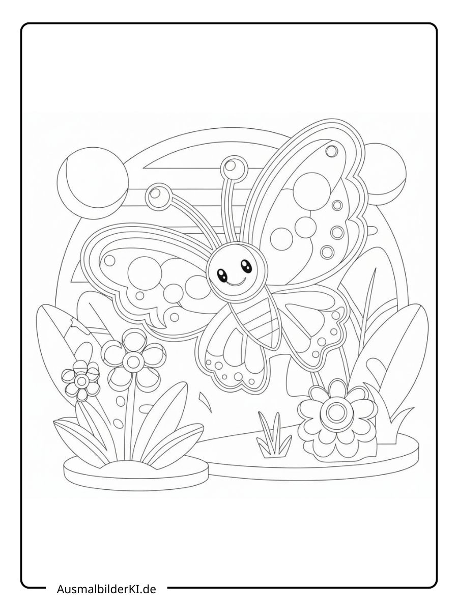 Schmetterling Ausmalbild (12)