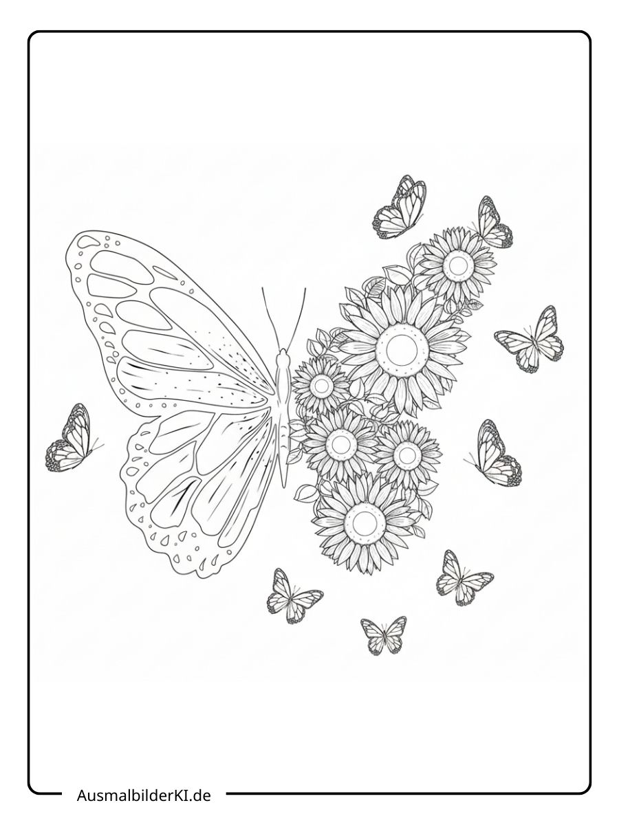 Schmetterling Ausmalbild (13)