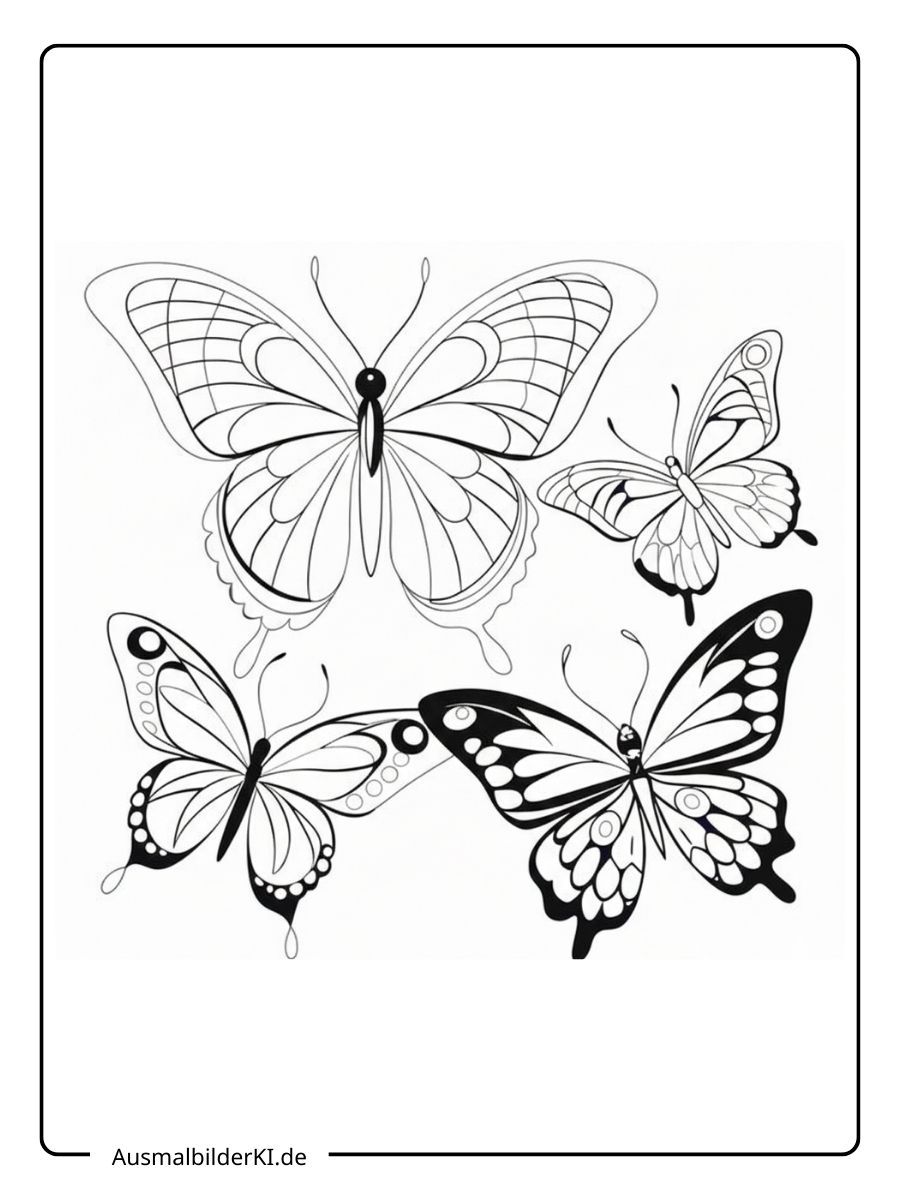 Schmetterling Ausmalbild (15)