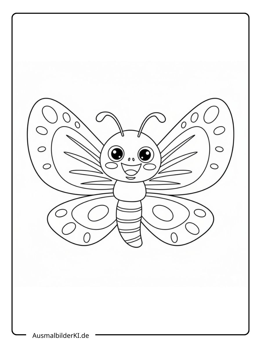 Schmetterling Ausmalbild (2)