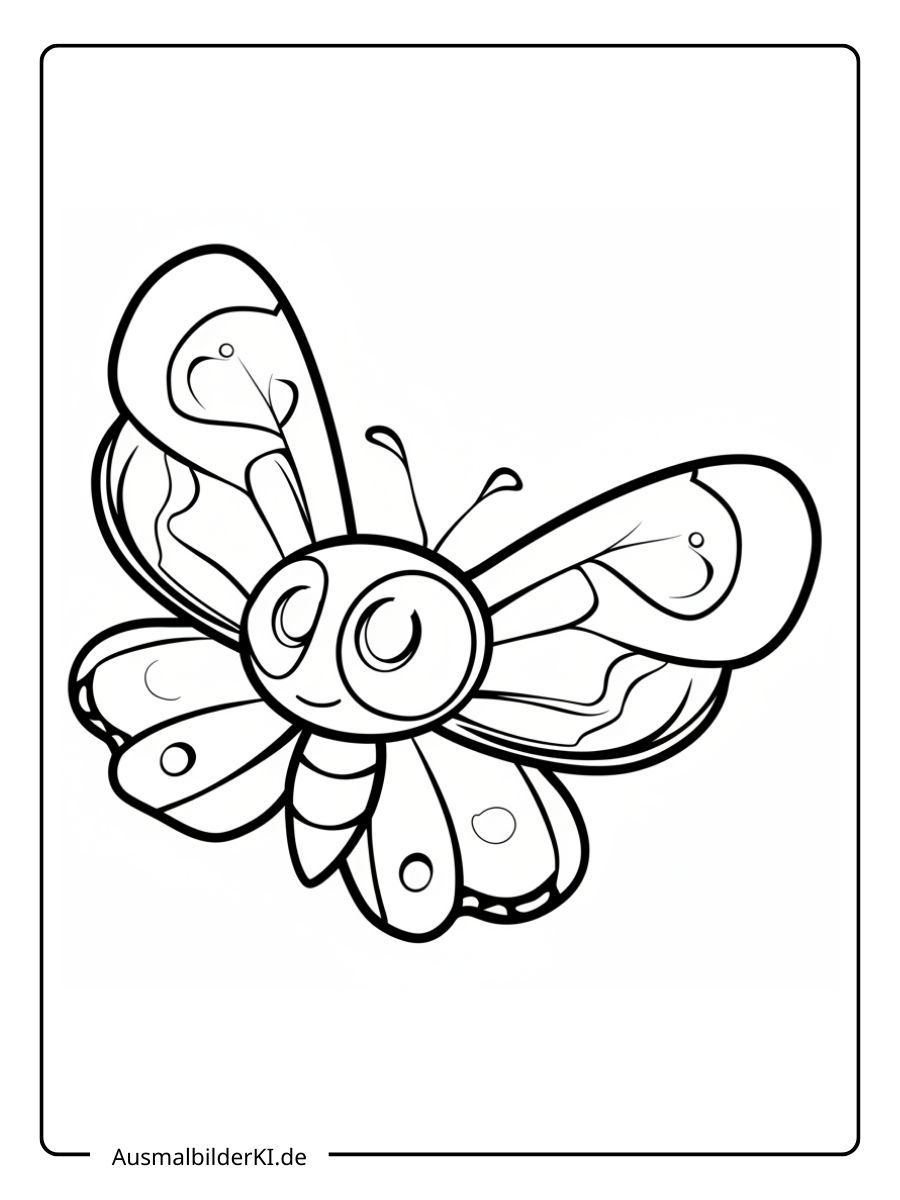 Schmetterling Ausmalbild (3)