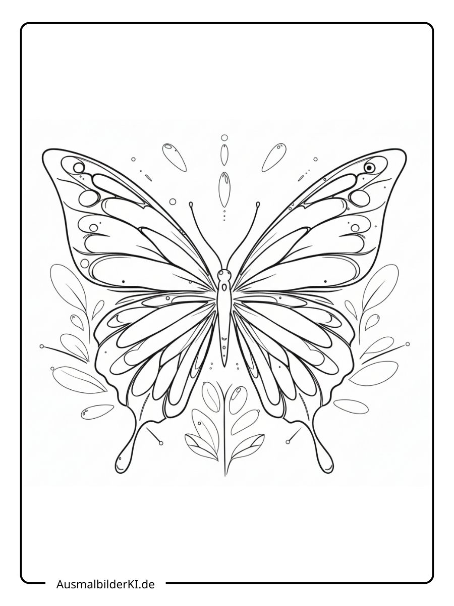 Schmetterling Ausmalbild (4)