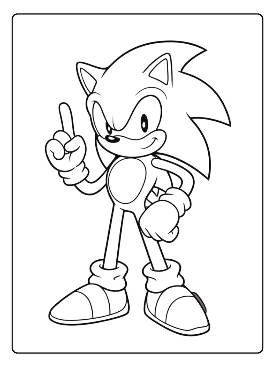 Sonic ausmalbilder Abenteuer mit Sonic