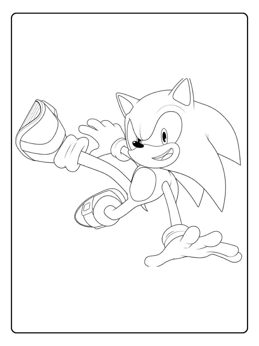 Knuckles in einer dynamischen Action-Pose.