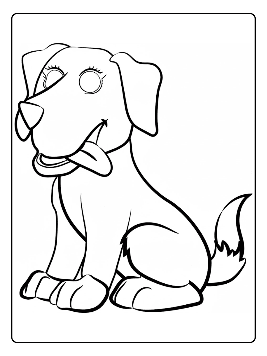 Süßes Welpen Ausmalbild Ausmalbild Hund