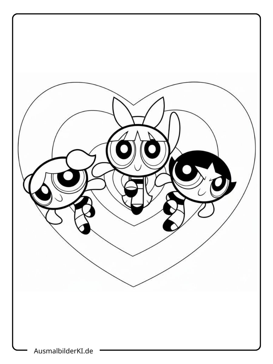 Zeichentrick Ausmalbilder Die Powerpuff Girls