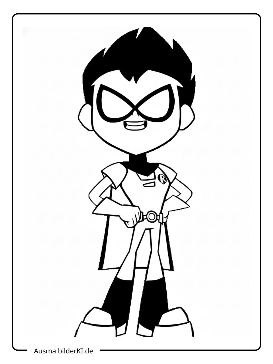 Zeichentrick Ausmalbilder Teen Titans Go! (3)