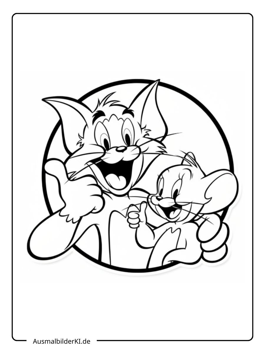 Zeichentrick Ausmalbilder Tom und Jerry