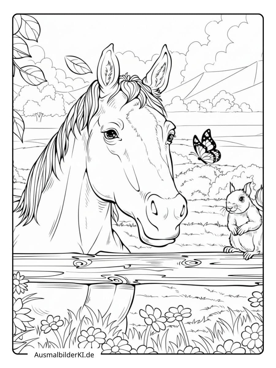 ausmalbild pferd (17)