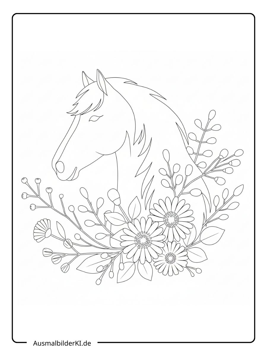 ausmalbild pferd (4)