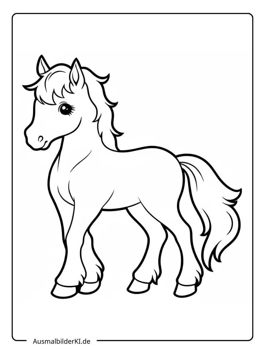 ausmalbild pferd