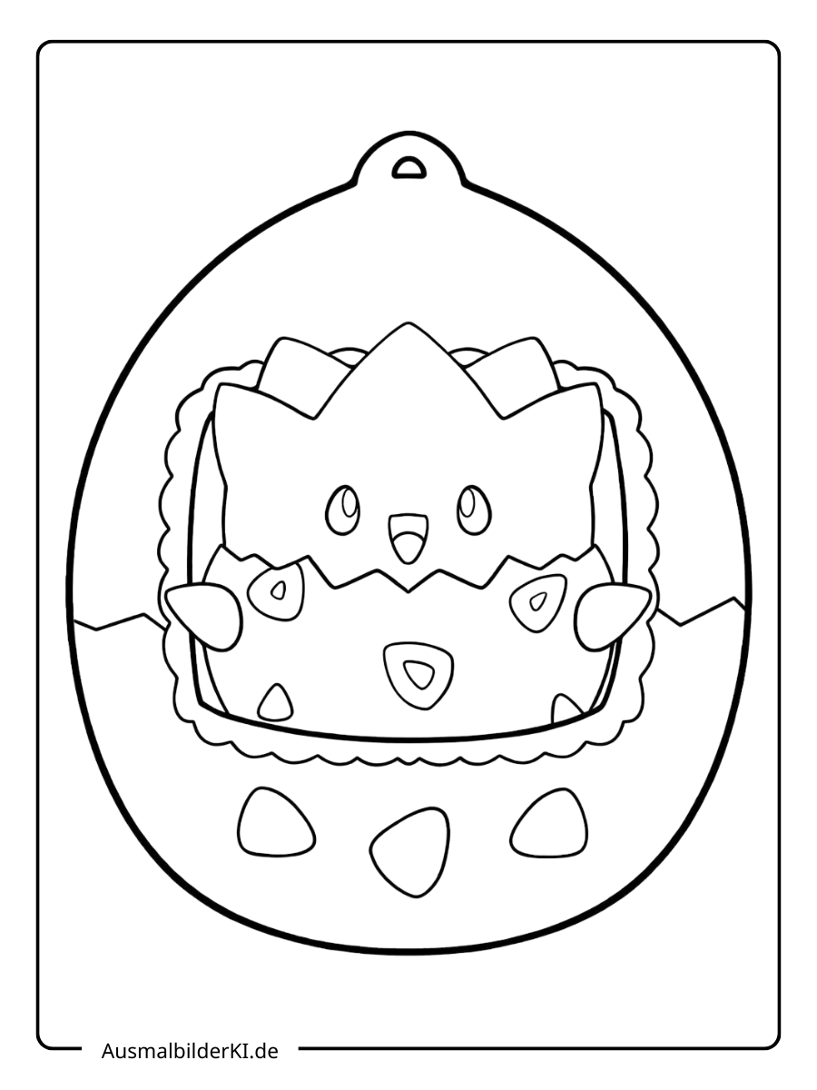 Ausmalbilder Pokémon - Togepi