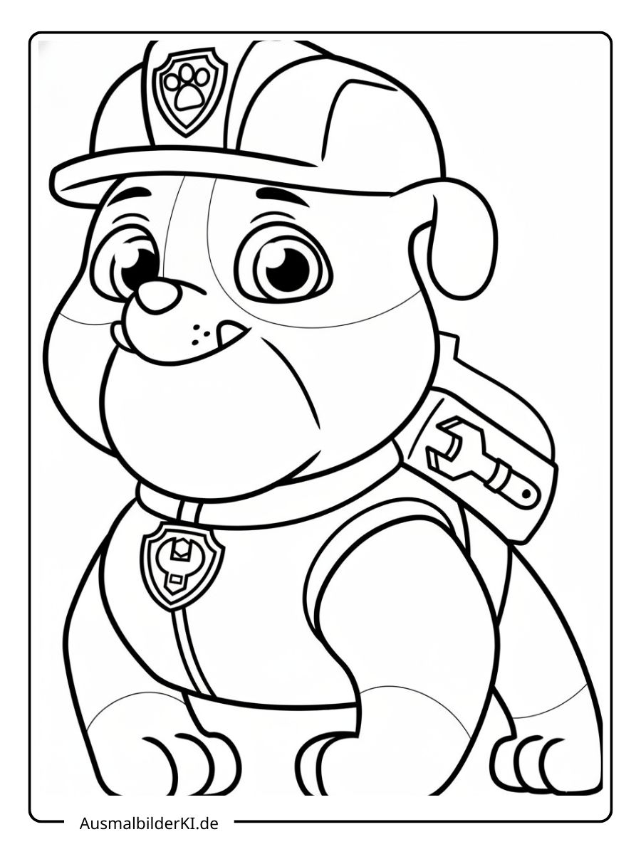 Paw Patrol Ausmalbilder - Rubble