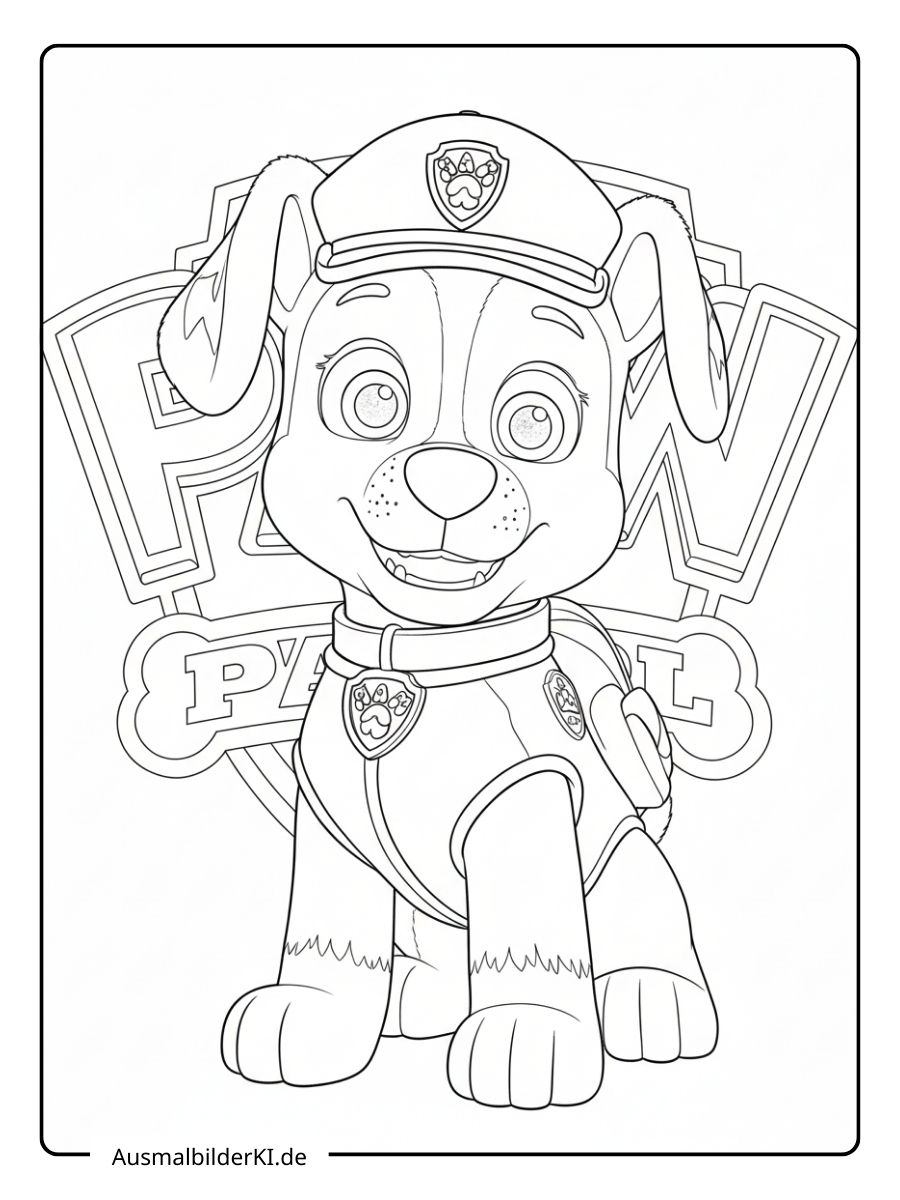 Paw Patrol Ausmalbilder - Marshall