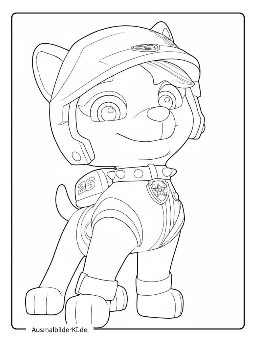 Paw Patrol Ausmalbilder - Rocky