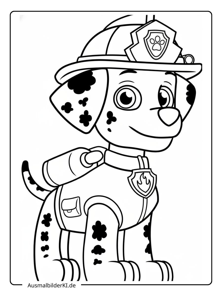 Paw Patrol Ausmalbilder - Kind Marshall