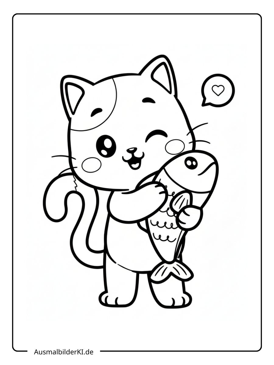 süß Katzen Ausmalbilder (10)