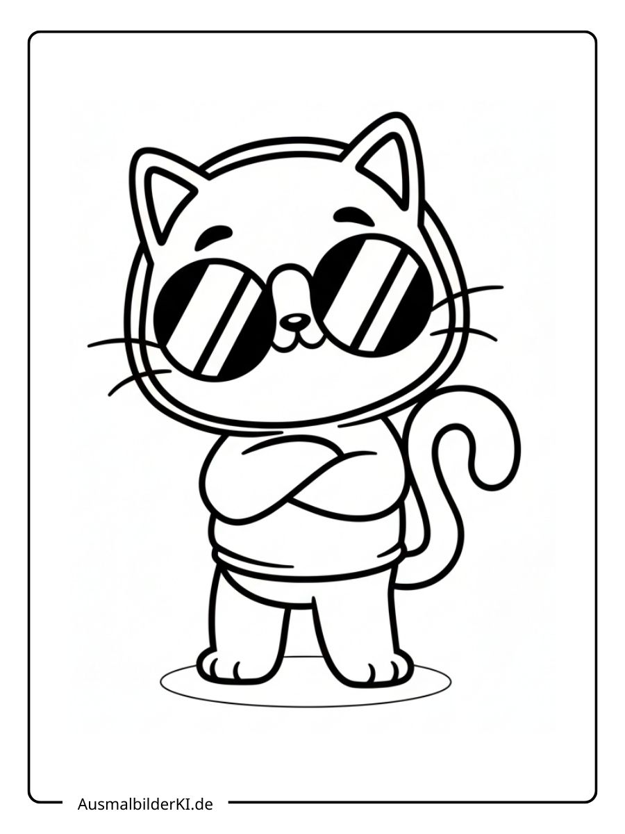 süß Katzen Ausmalbilder (11)