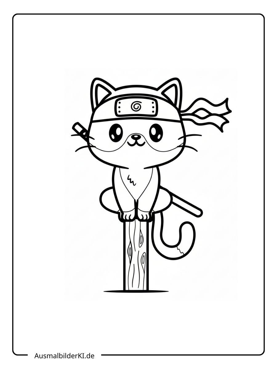 süß Katzen Ausmalbilder (12)