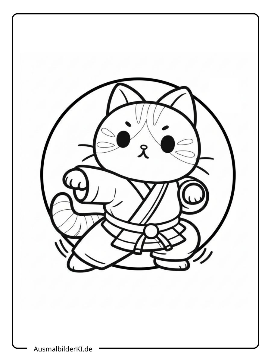 süß Katzen Ausmalbilder (17)