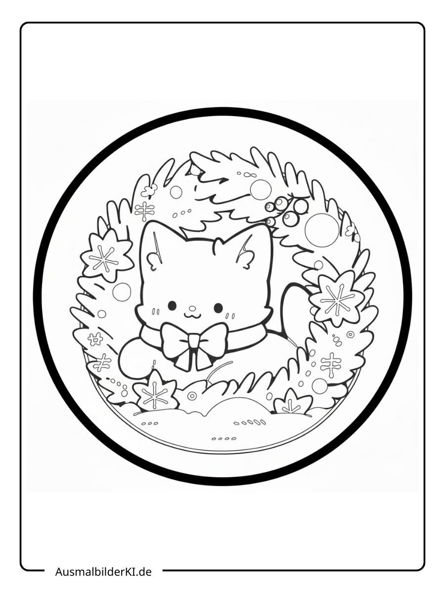 süß Katzen Ausmalbilder (18)