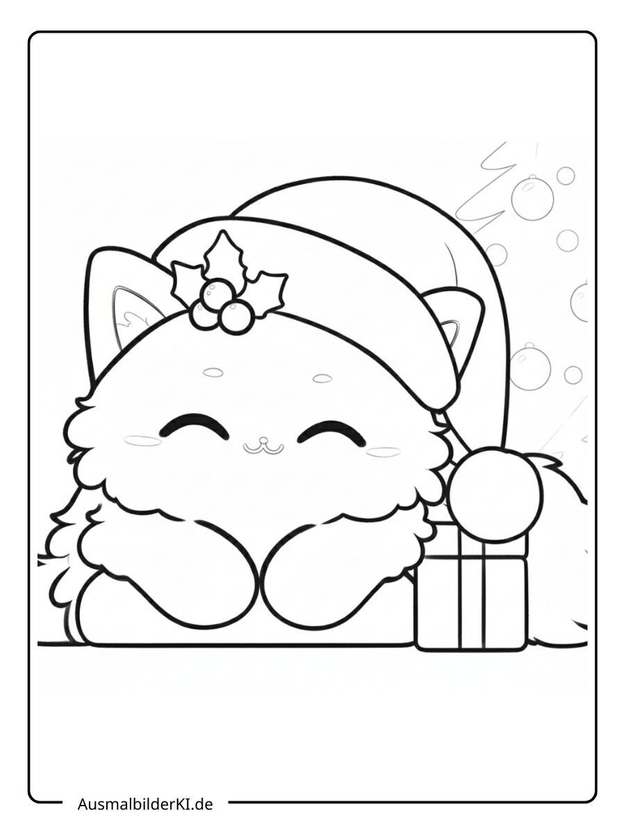 süß Katzen Ausmalbilder (3)