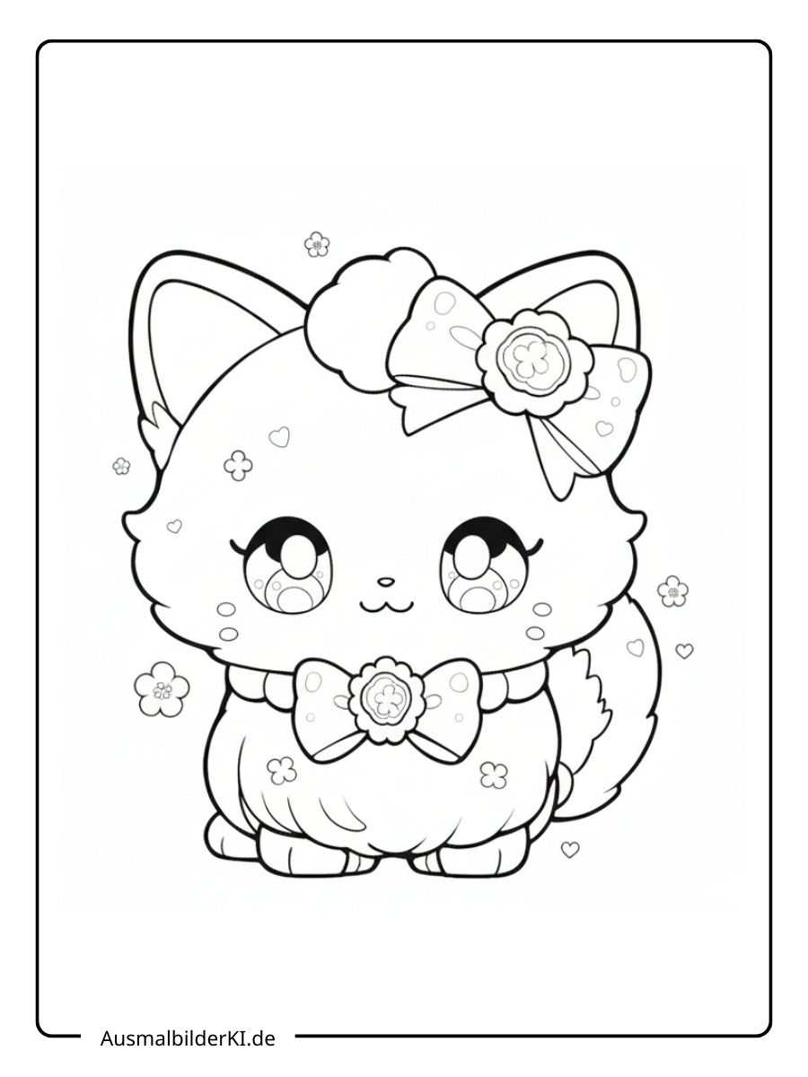 süß Katzen Ausmalbilder (4)