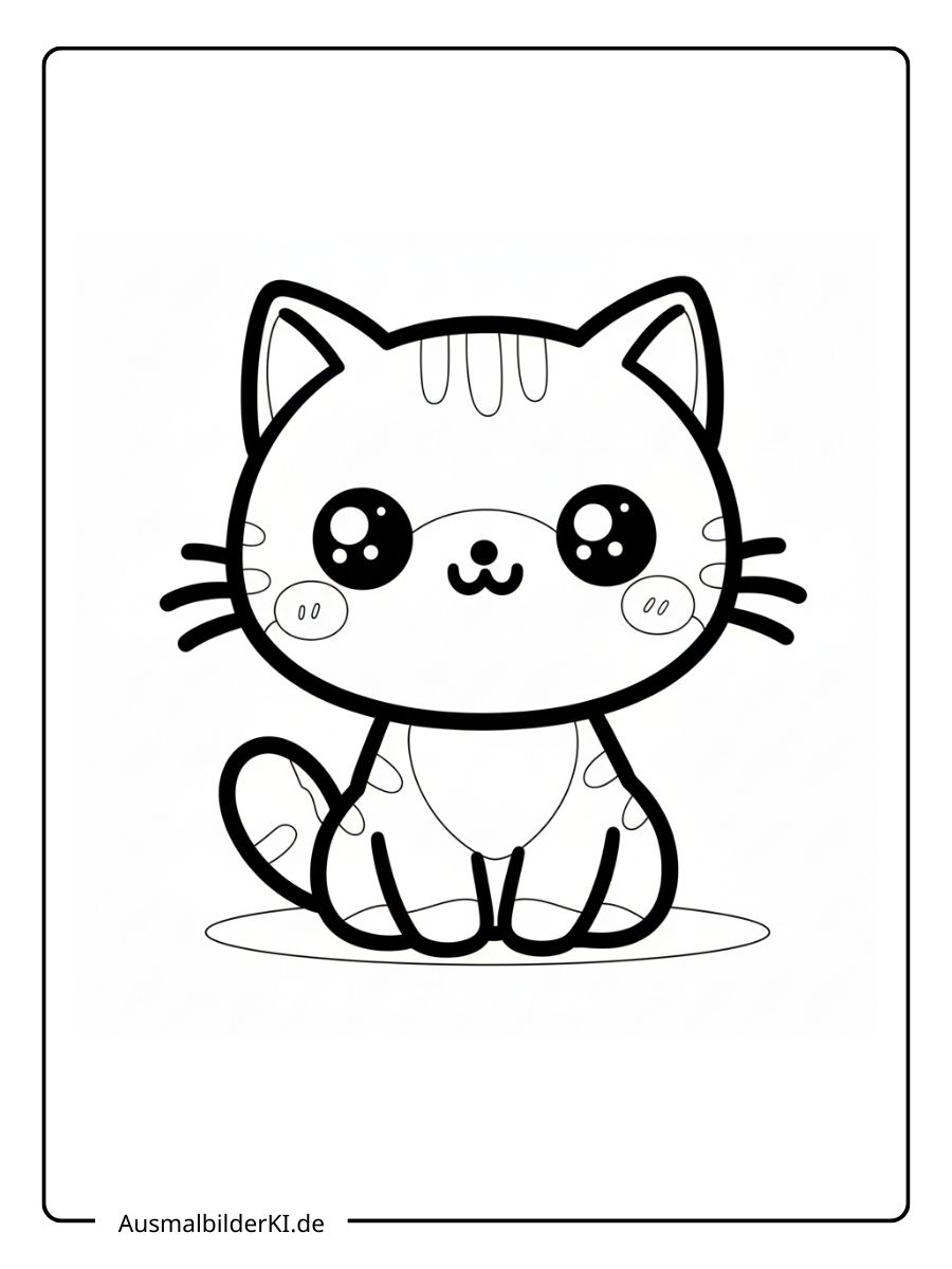 süß Katzen Ausmalbilder (6)