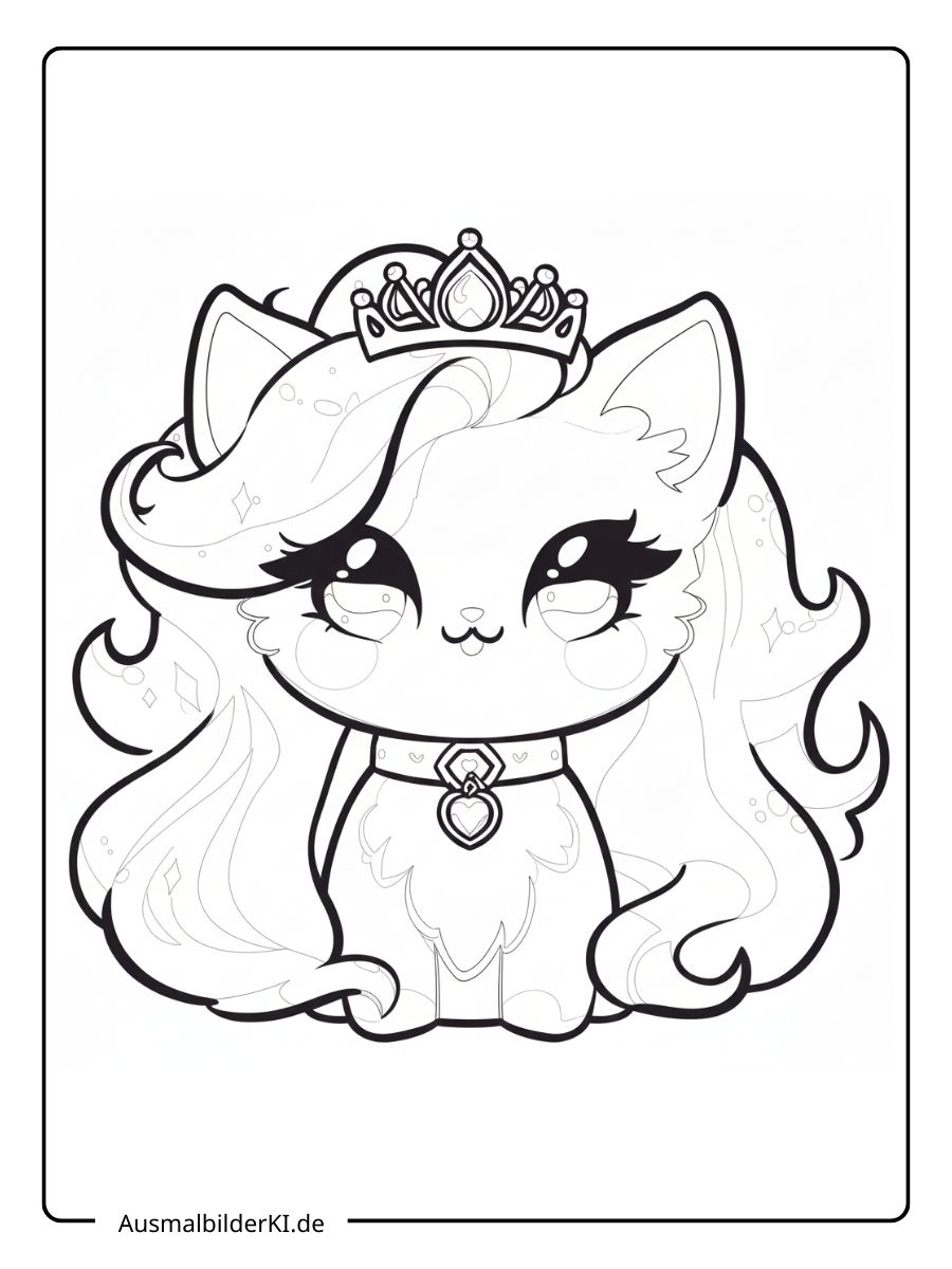 süß Katzen Ausmalbilder (8)