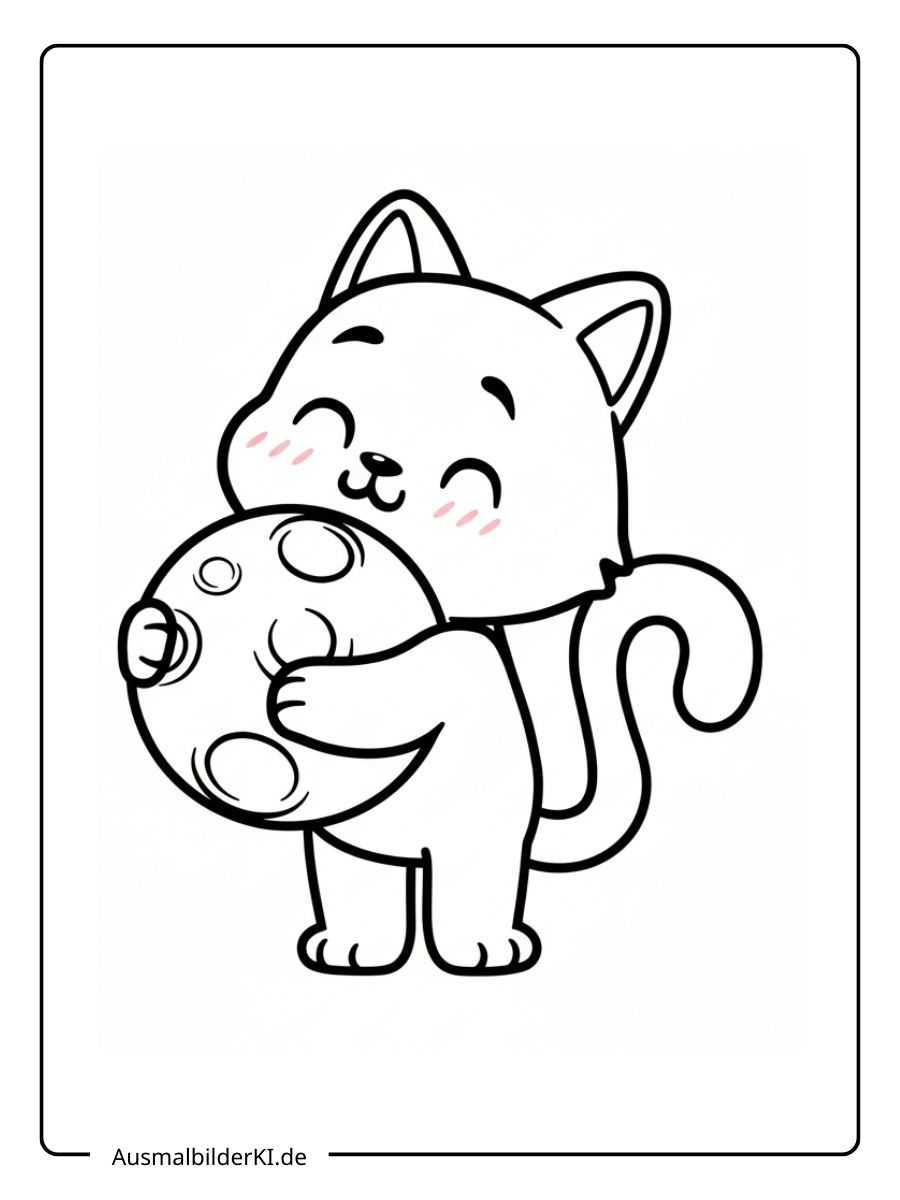 süß Katzen Ausmalbilder (9)