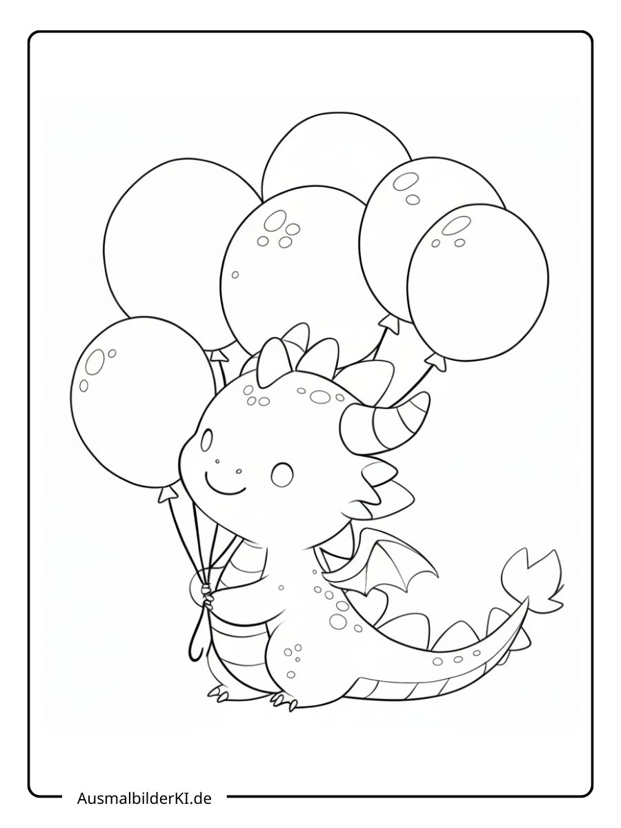 Ausmalbild Drache (18)