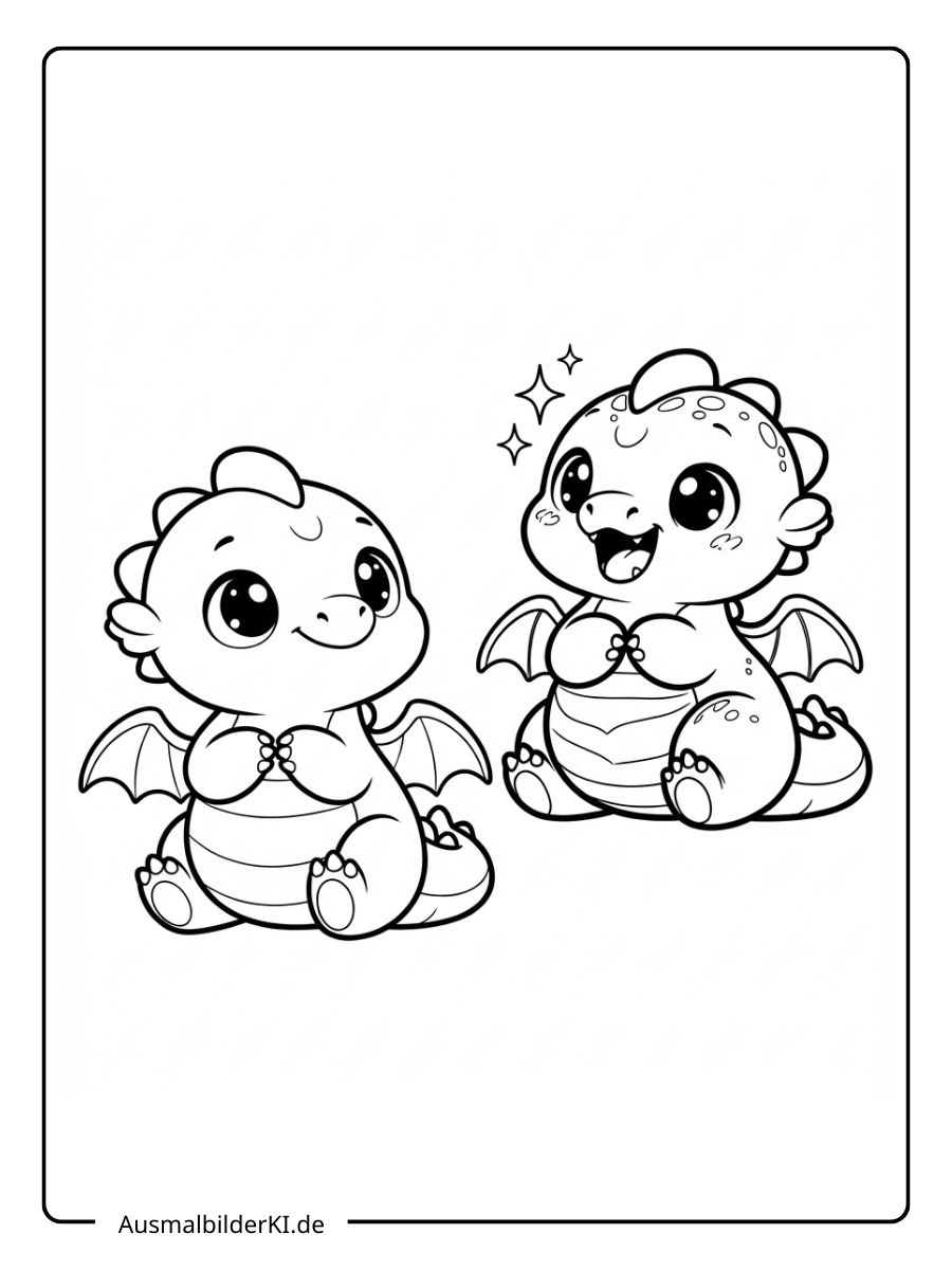 Ausmalbild Drache (8)