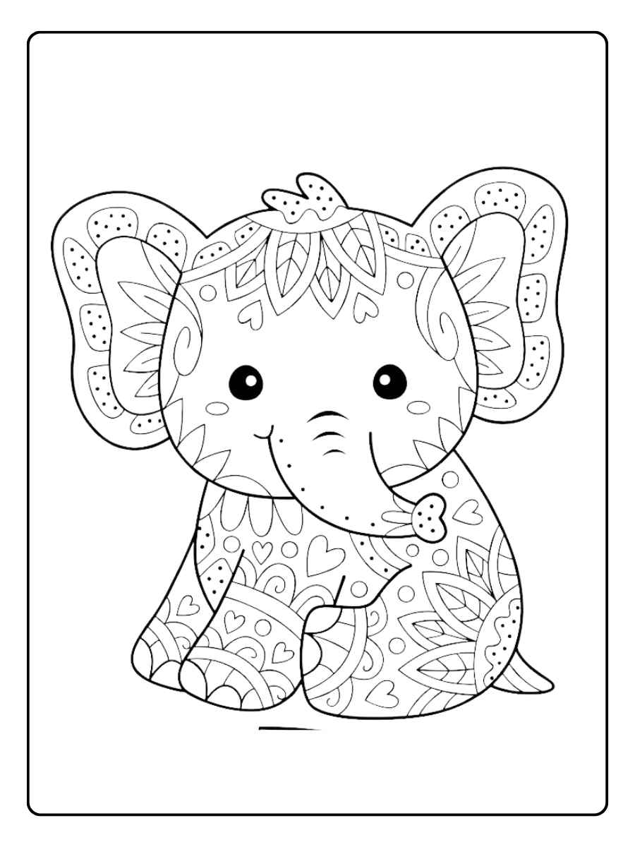 Ausmalbild Tier Mandala Das weise Vogel Mandala