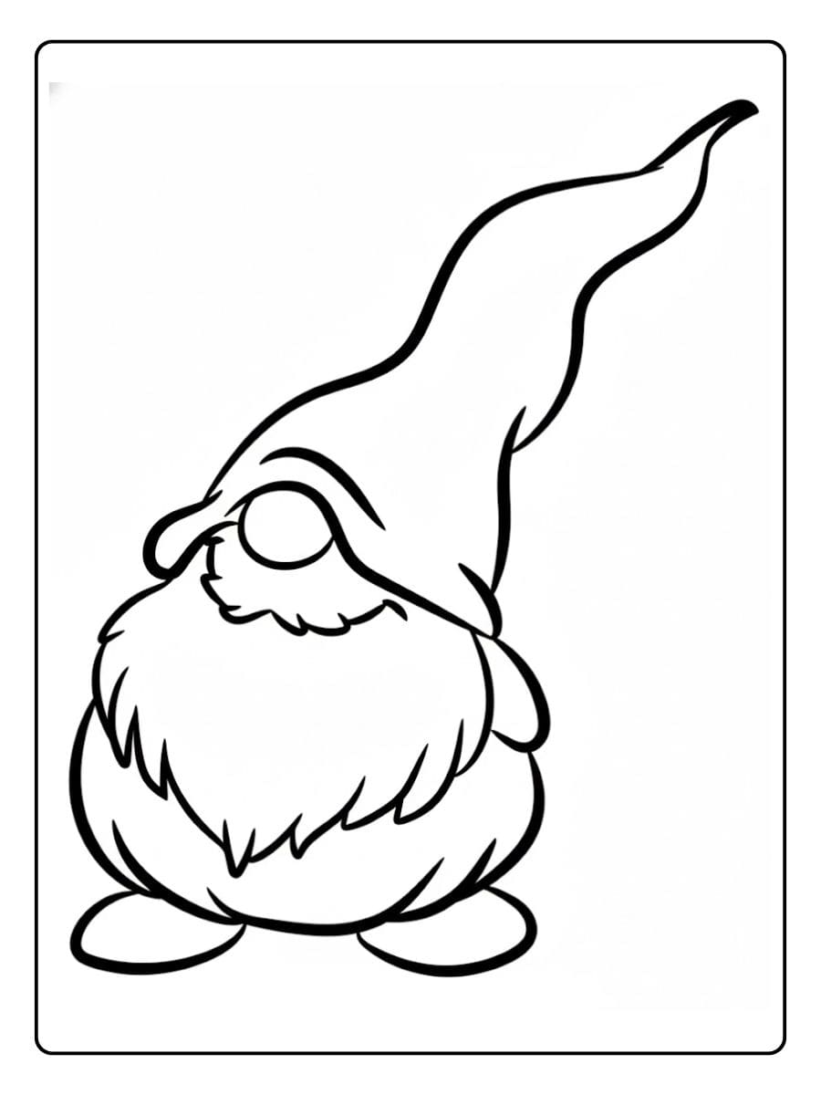 Ausmalbild Weihnachten Wichtel Einfache Umrisse