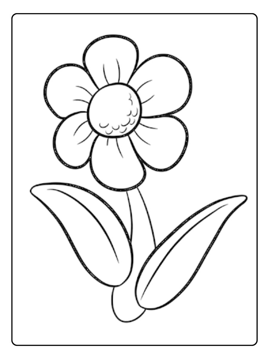 Ausmalbilder Blumen Elegantes Ornament