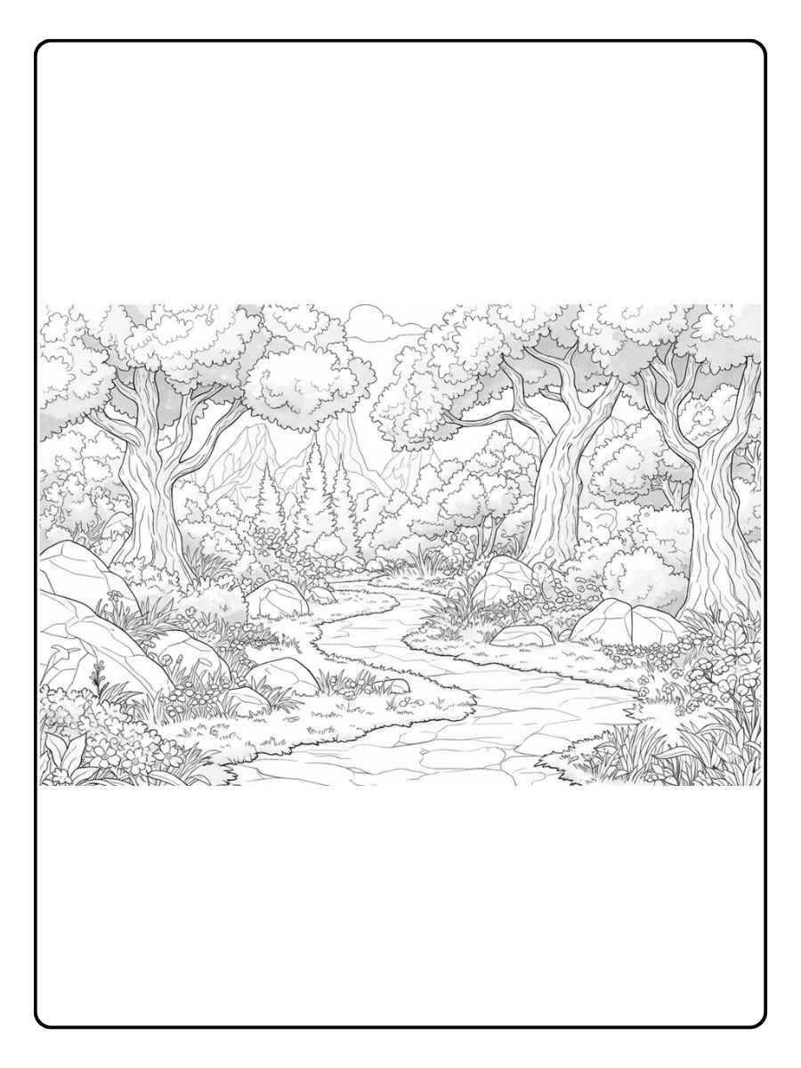 Ausmalbilder Natur Die vier Gesichter der Natur