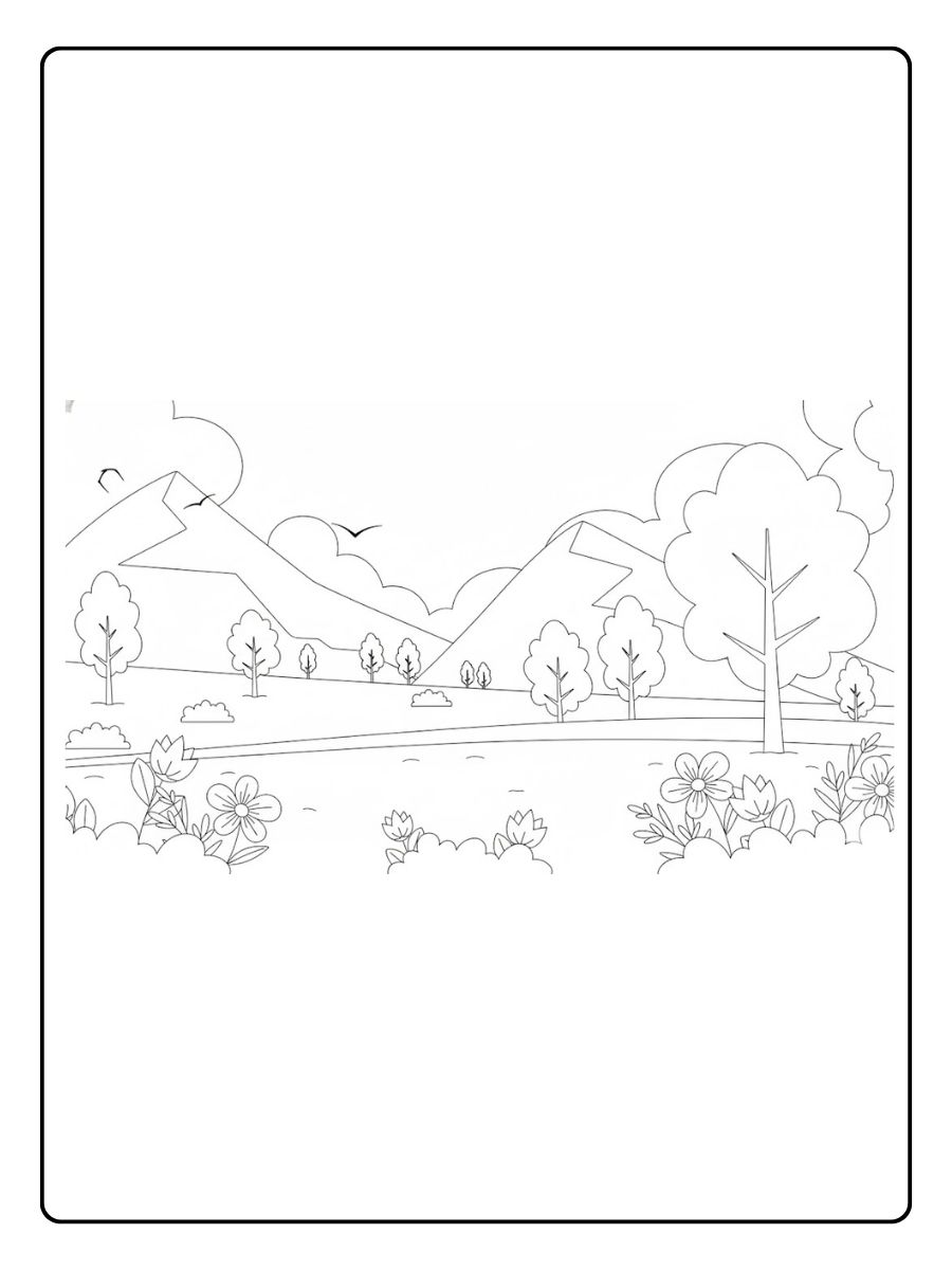 Ausmalbilder Natur Harmonisches Blätter Mandala