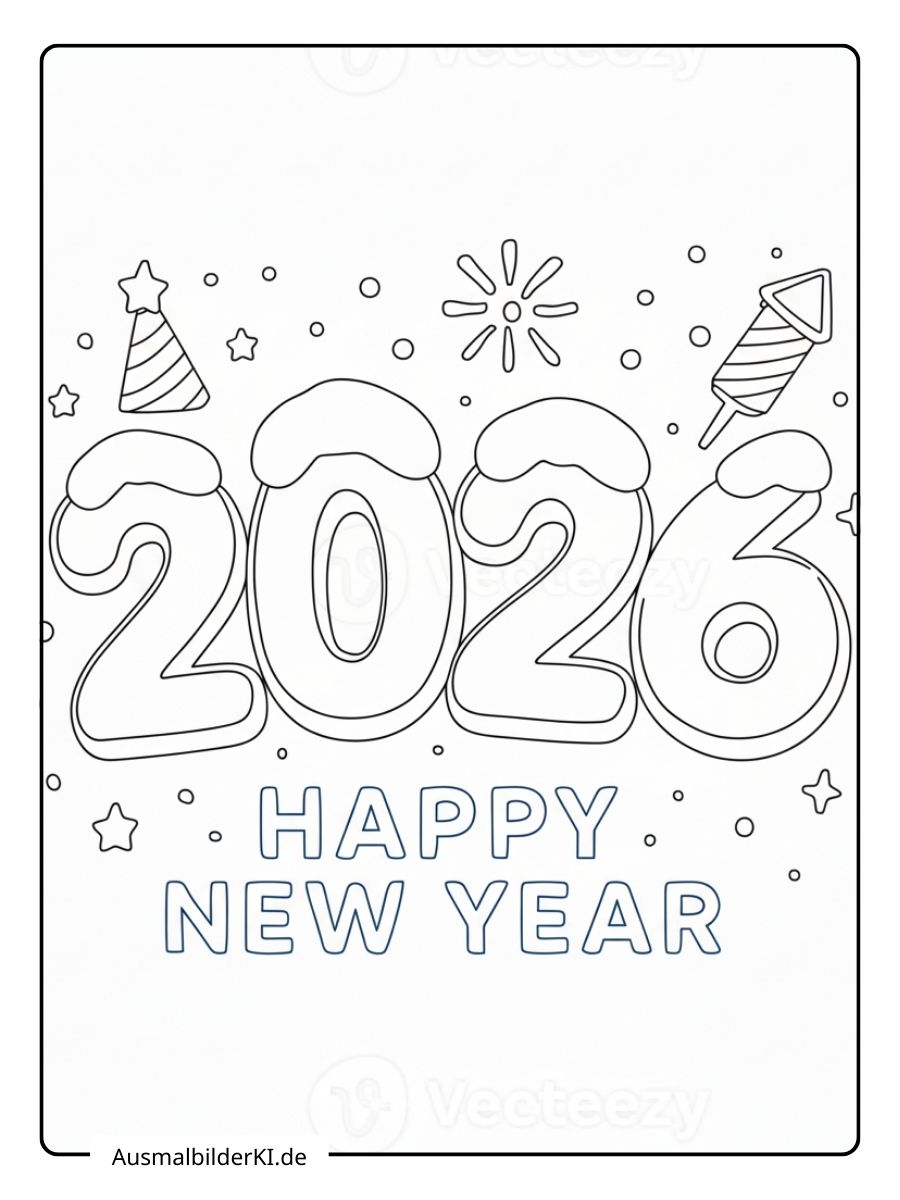 Ausmalbilder Neujahr (13)