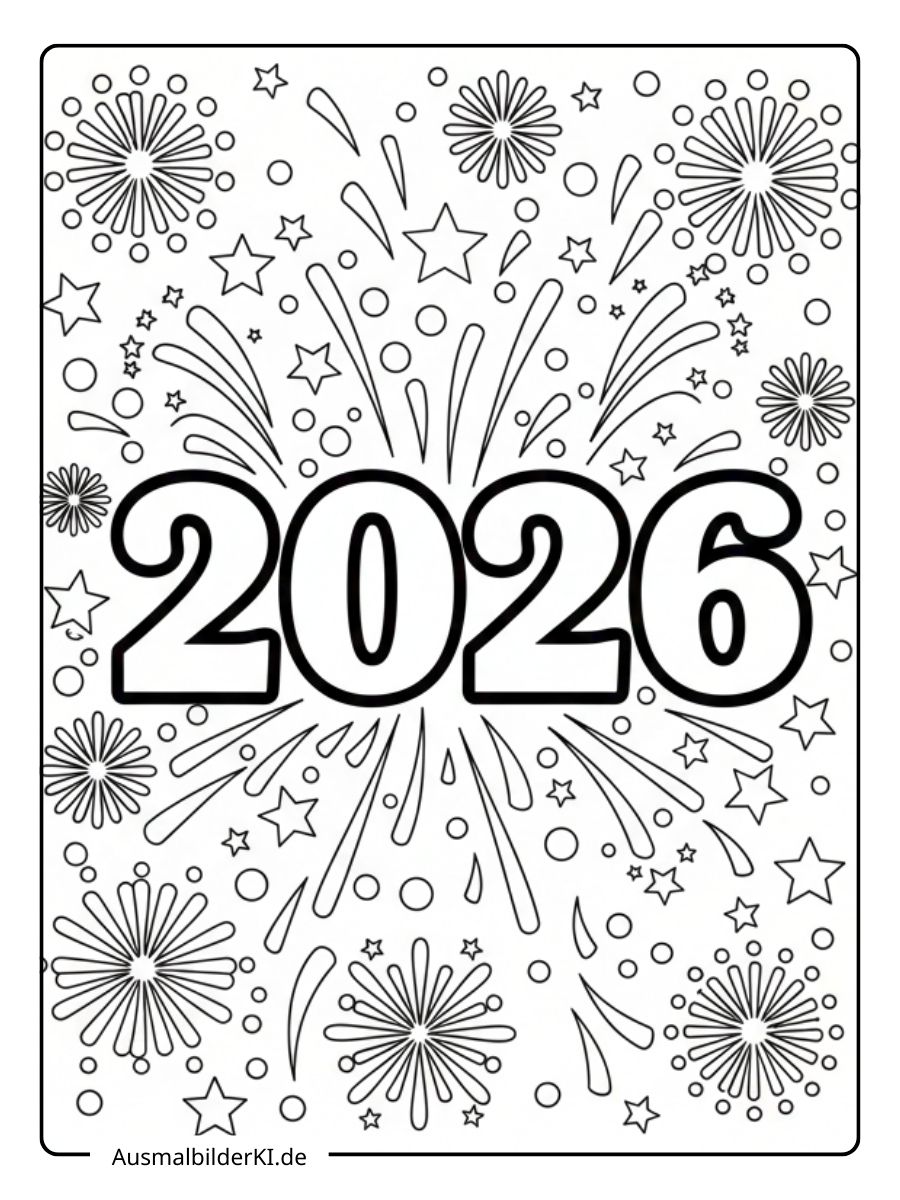 Ausmalbilder Neujahr (4)