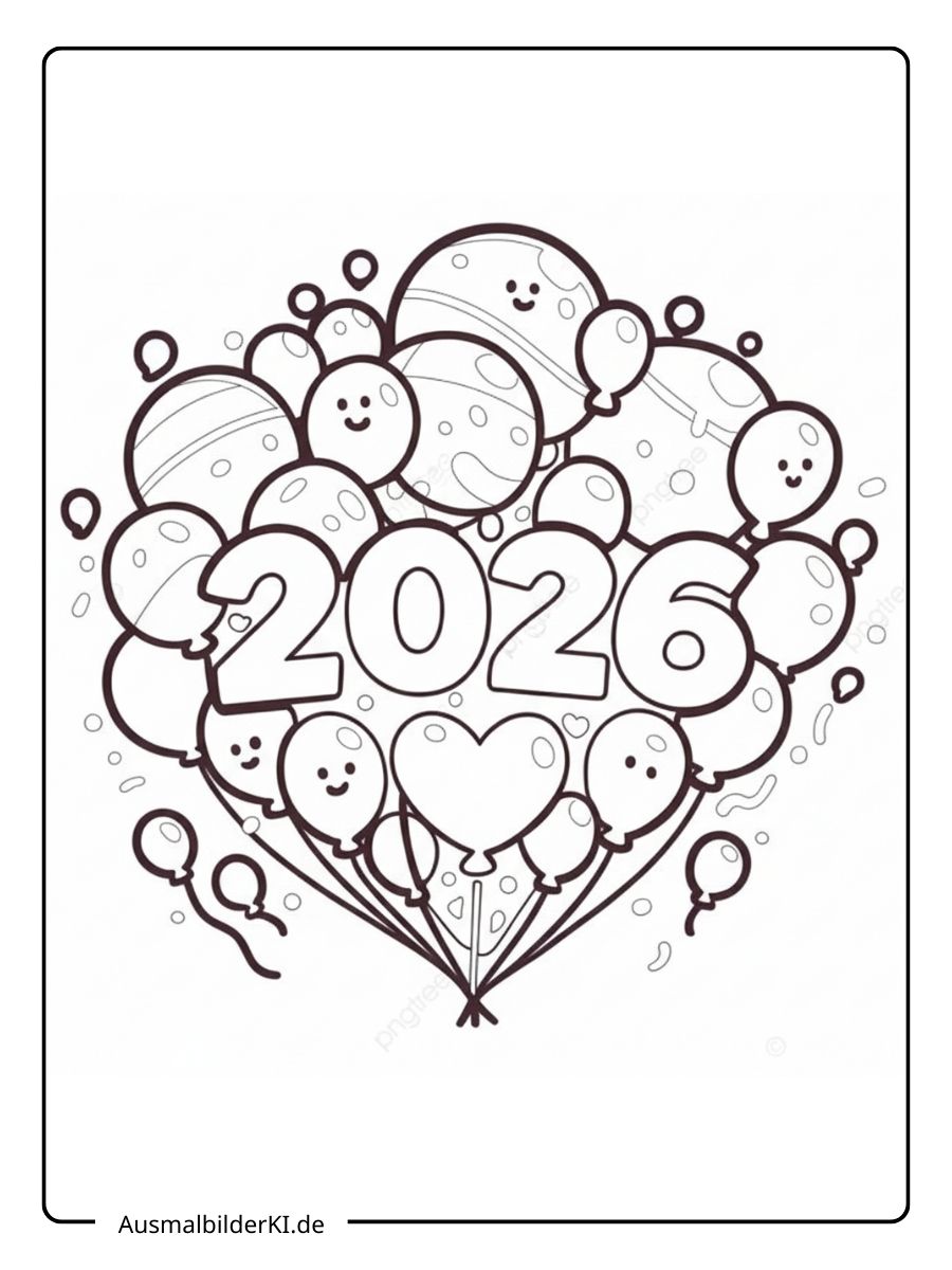 Ausmalbilder Neujahr (6)