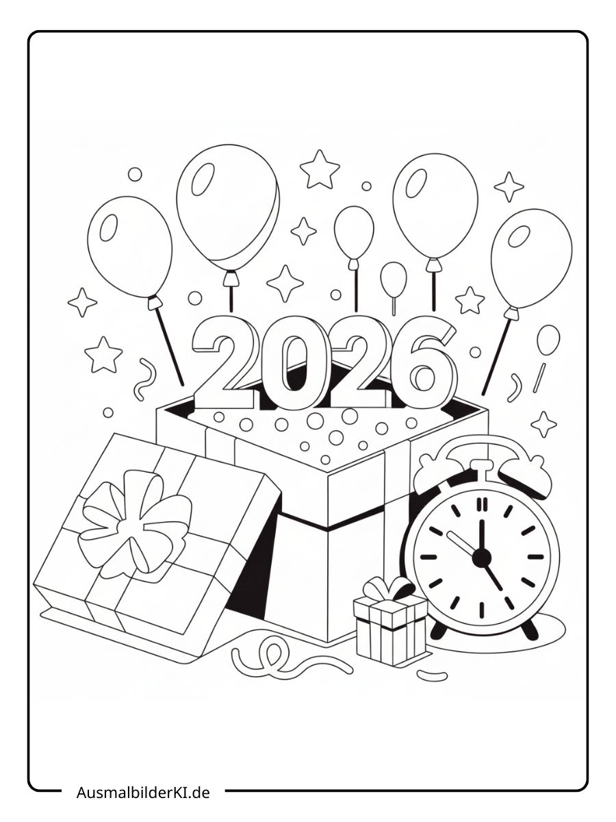 Ausmalbilder Neujahr (8)
