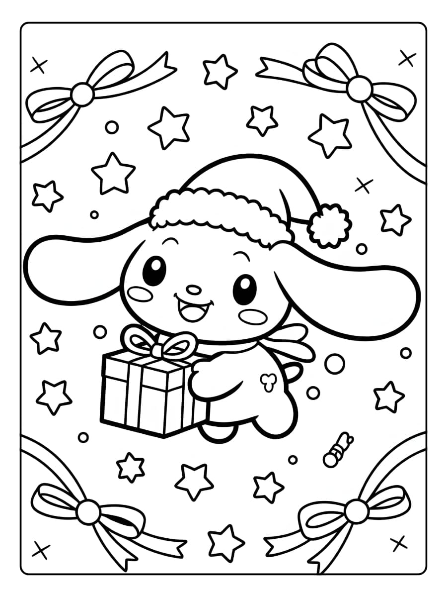 Ausmalbilder Weihnachten - Cinnamoroll