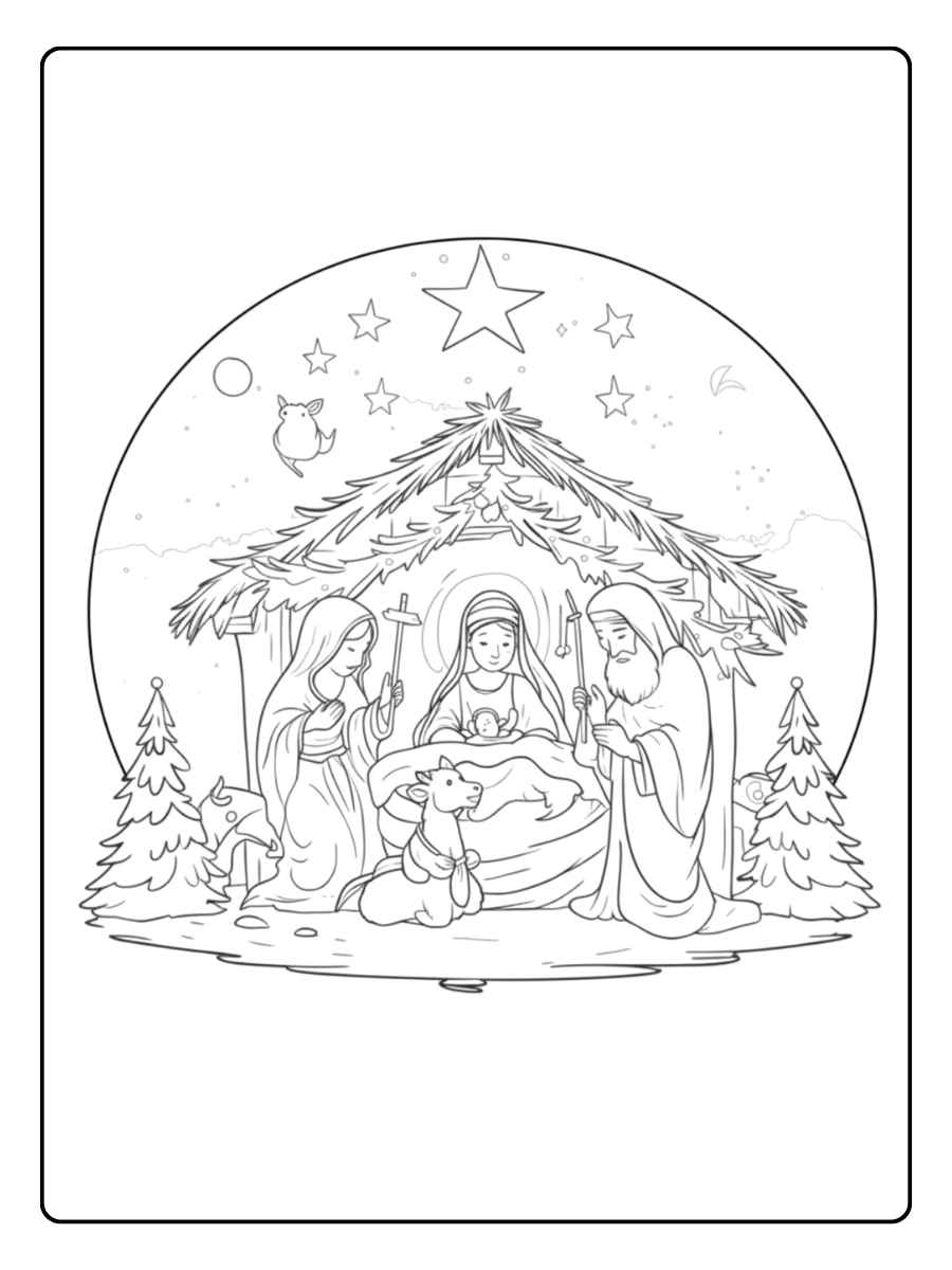 Ausmalbilder Weihnachten Krippe Das Jesuskind