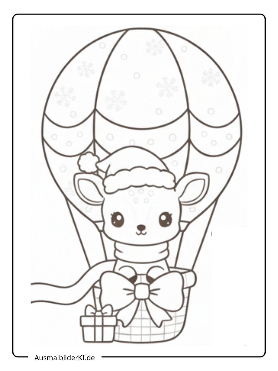 Ausmalbilder Weihnachten tiere (4)