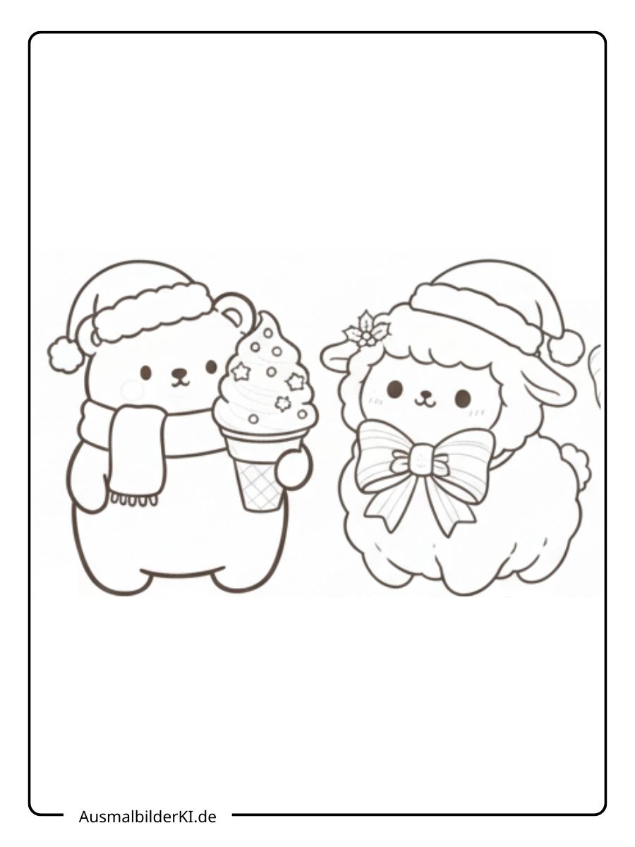 Ausmalbilder Weihnachten tiere (6)