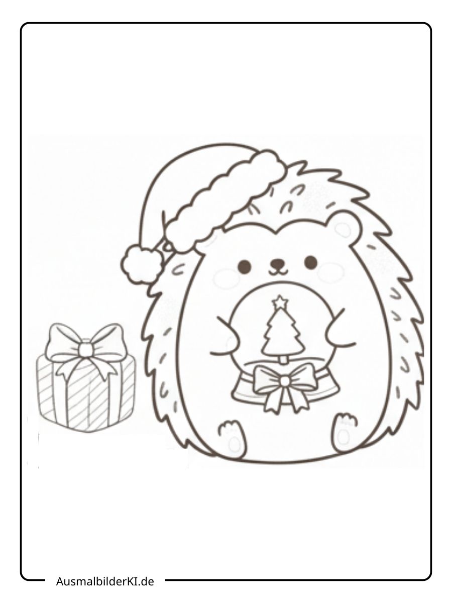 Ausmalbilder Weihnachten tiere (7)