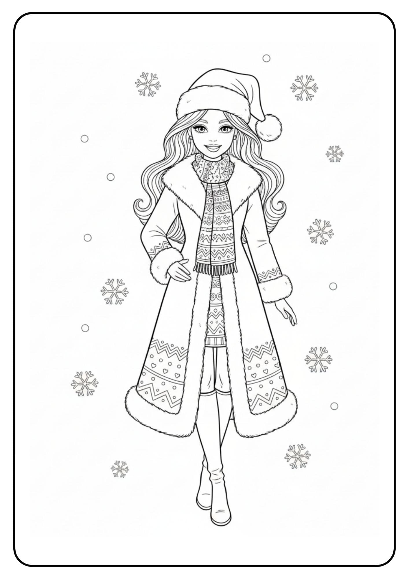 Barbie Weihnachten Mantel