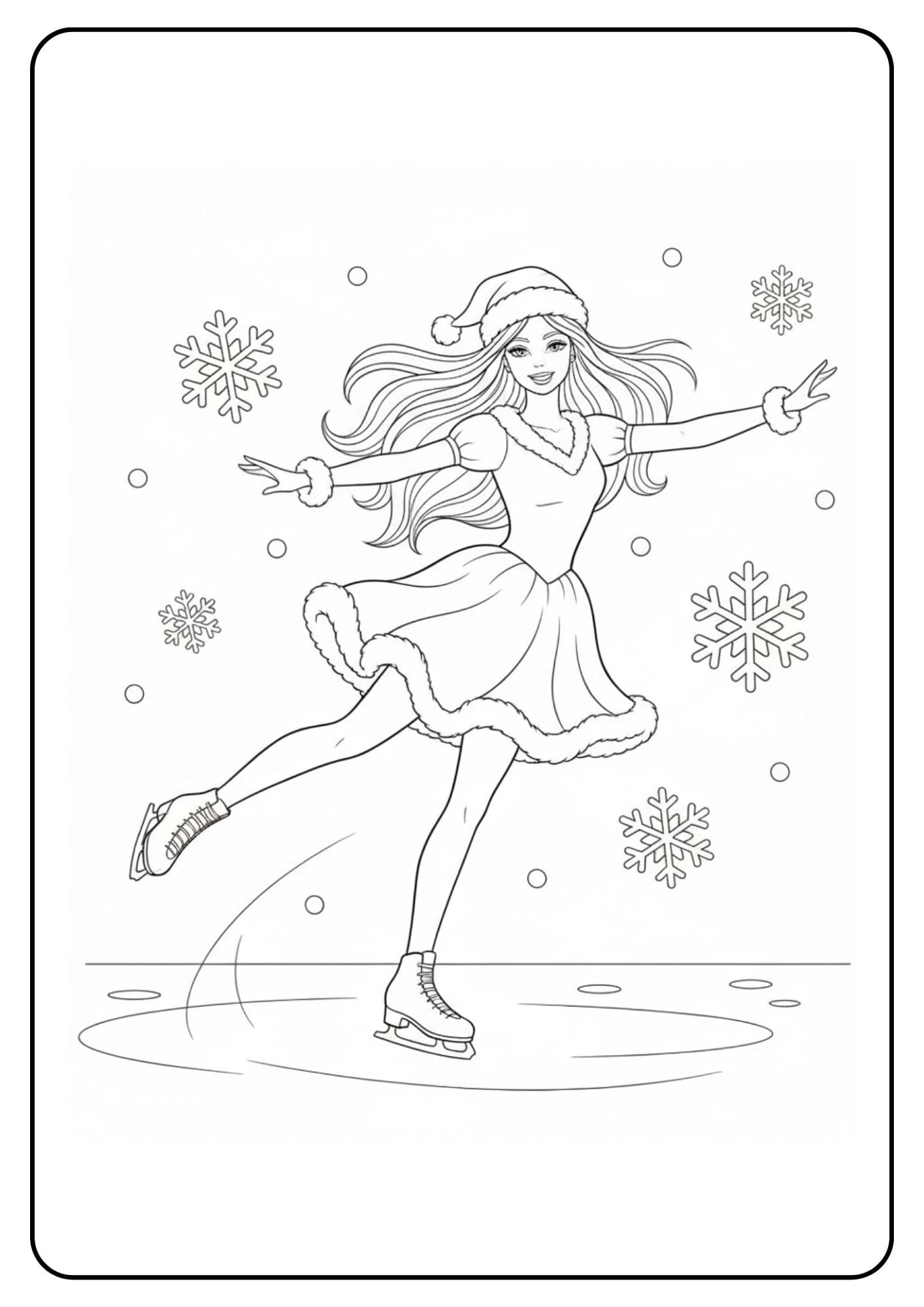 Barbie Weihnachten Schlittschuh