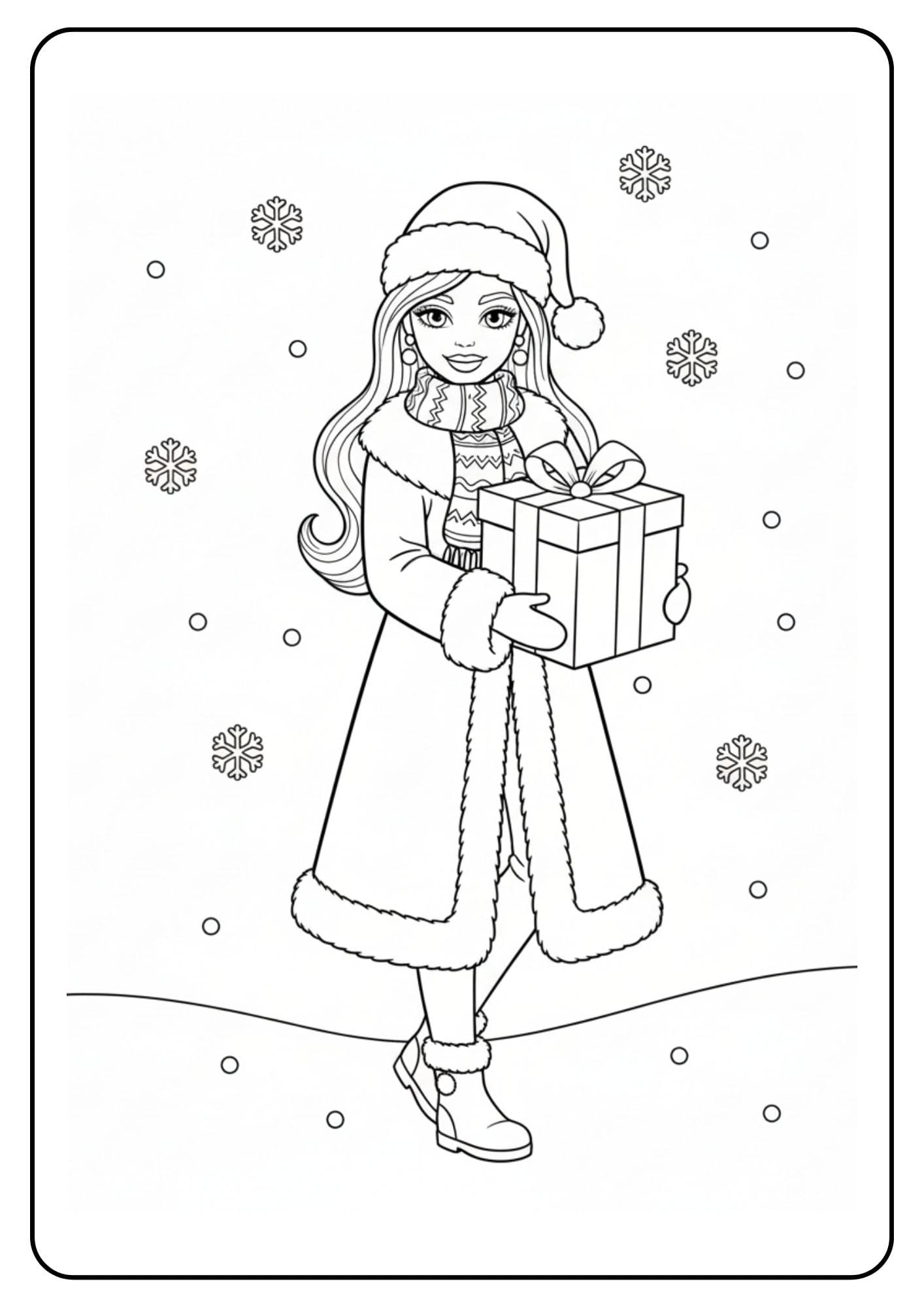 Barbie Weihnachten Schnee